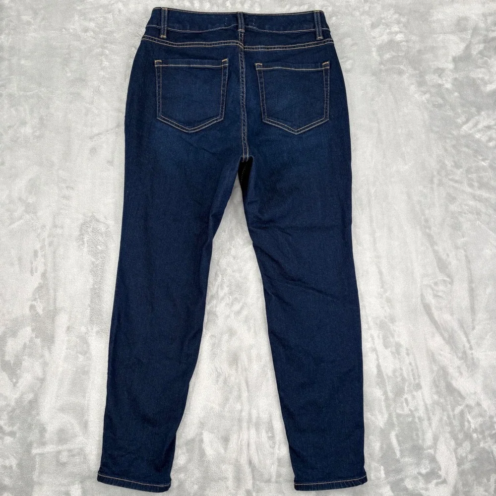 Lane Bryant Jeans Womens 12P‎ (29x27) Blue Dark Wash Skinny Denim Petite Stretch